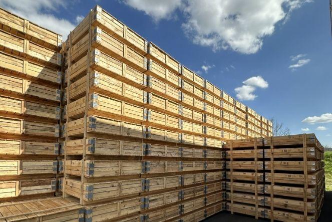 Caisses de bois pour le transport routier, fret maritime et aérien