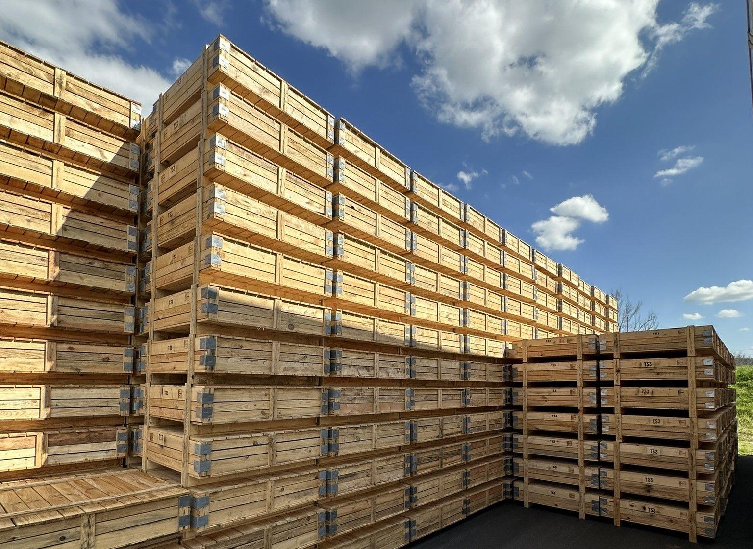 Caisses de transport en bois