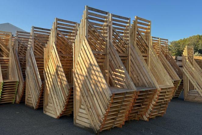 Pupitres de bois